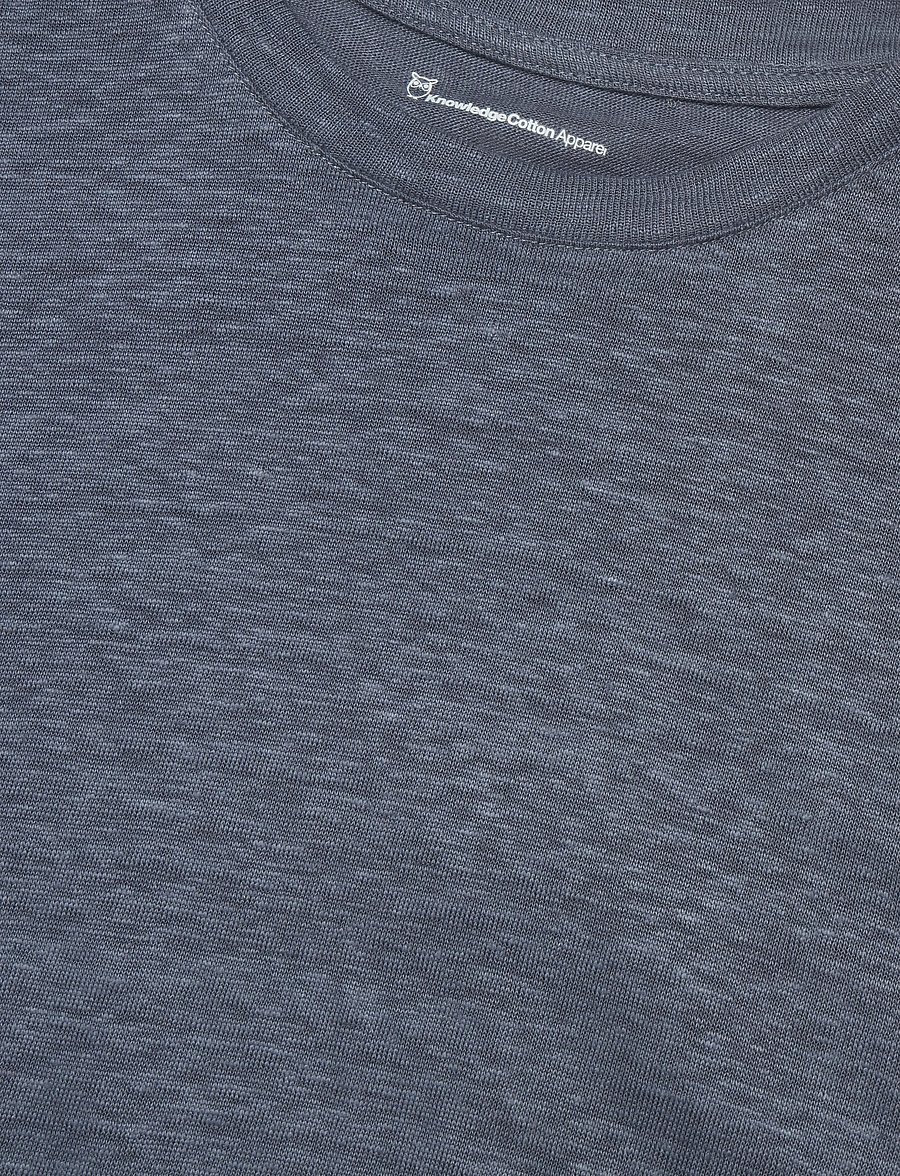 Knowledge Cotton Apparel - Linen t-shirt - vintage indigo - 2