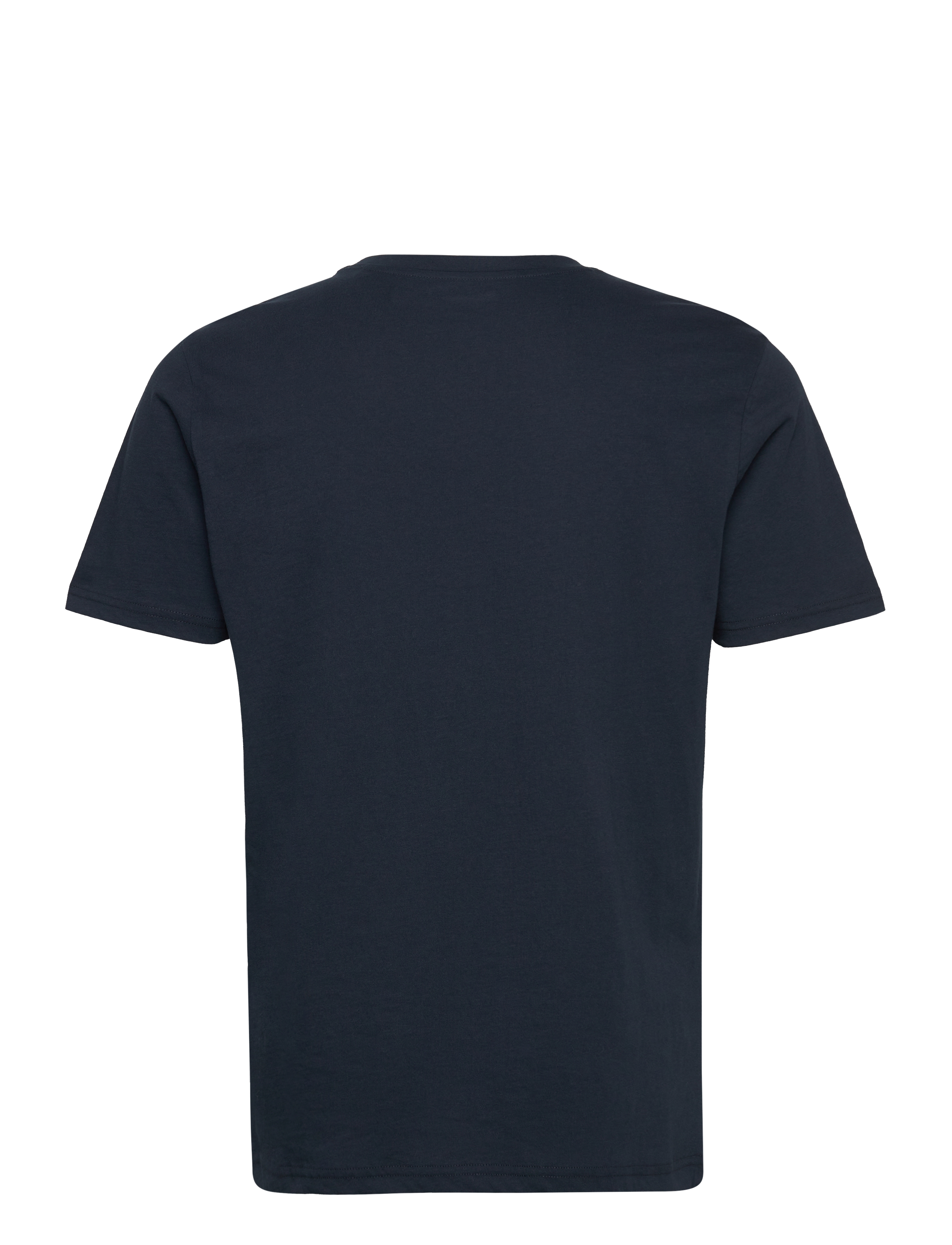 Knowledge Cotton Apparel - Regular big owl front print t-shirt - total eclipse - 1