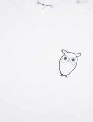 Knowledge Cotton Apparel - ALDER owl chest tee - GOTS/Vegan - lägsta priserna - bright white - 2