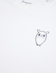 Knowledge Cotton Apparel - ALDER owl chest tee - GOTS/Vegan - madalaimad hinnad - bright white - 2