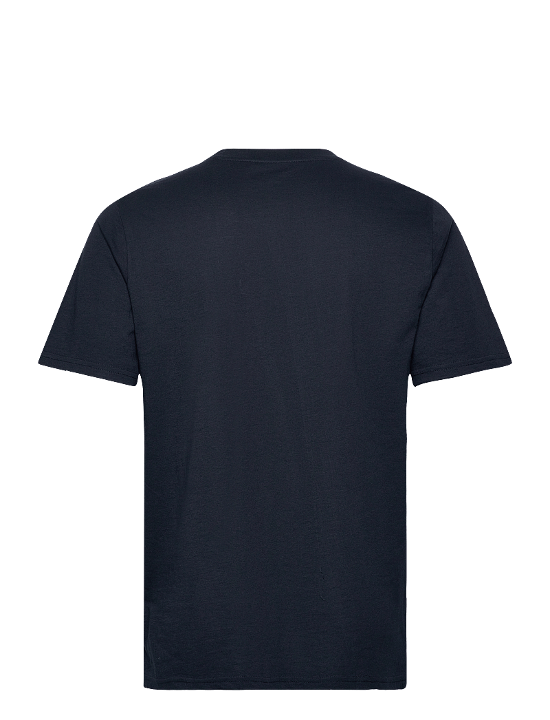 Knowledge Cotton Apparel - Owl chest tee - GOTS/Vegan - kortärmade t-shirts - total eclipse - 1