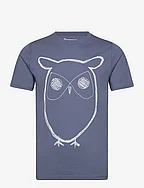 ALDER big owl tee - GOTS/Vegan - MOONLIGHT BLUE
