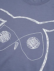 Knowledge Cotton Apparel - ALDER big owl tee - GOTS/Vegan - kortärmade t-shirts - moonlight blue - 2