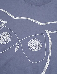 Knowledge Cotton Apparel - ALDER big owl tee - GOTS/Vegan - lowest prices - moonlight blue - 2