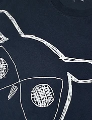 Knowledge Cotton Apparel - ALDER big owl tee - GOTS/Vegan - kortärmade t-shirts - total eclipse - 2
