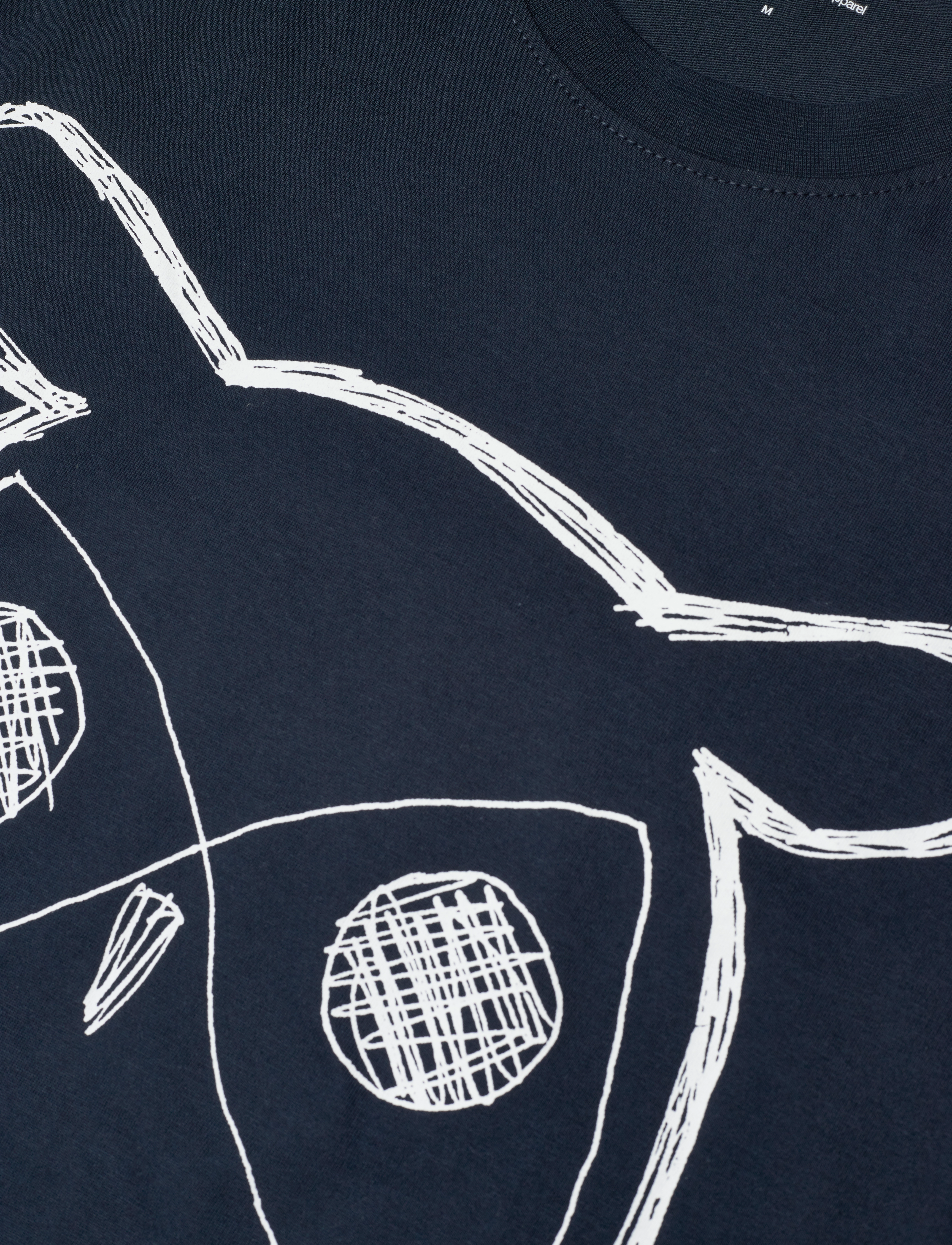 Knowledge Cotton Apparel - ALDER big owl tee - GOTS/Vegan - total eclipse - 2