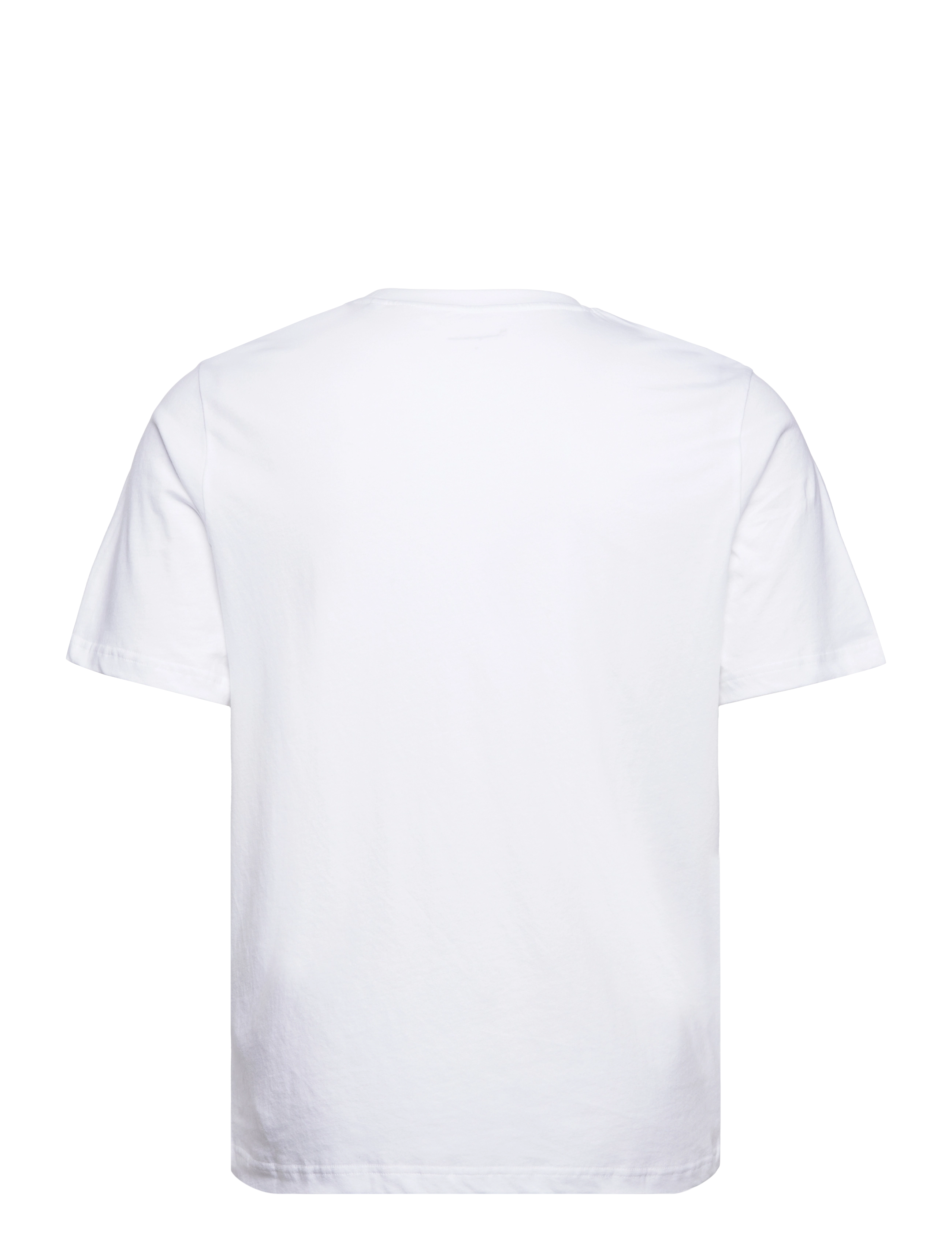 Knowledge Cotton Apparel - Regular fit owl chest print t-shirt - bright white - 1