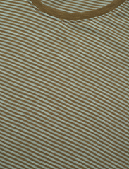 Knowledge Cotton Apparel - Regular striped basic tee - GOTS/Ve - kortärmade t-shirts - green stripe - 4