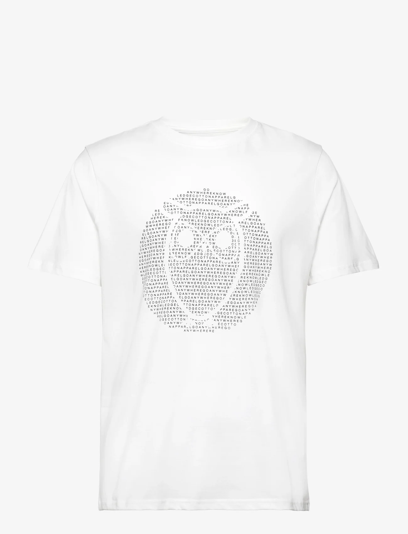 Knowledge Cotton Apparel - Regular fit owl chest print - GOTS/ - mažiausios kainos - bright white - 0