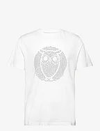 Regular fit owl chest print - GOTS/ - BRIGHT WHITE