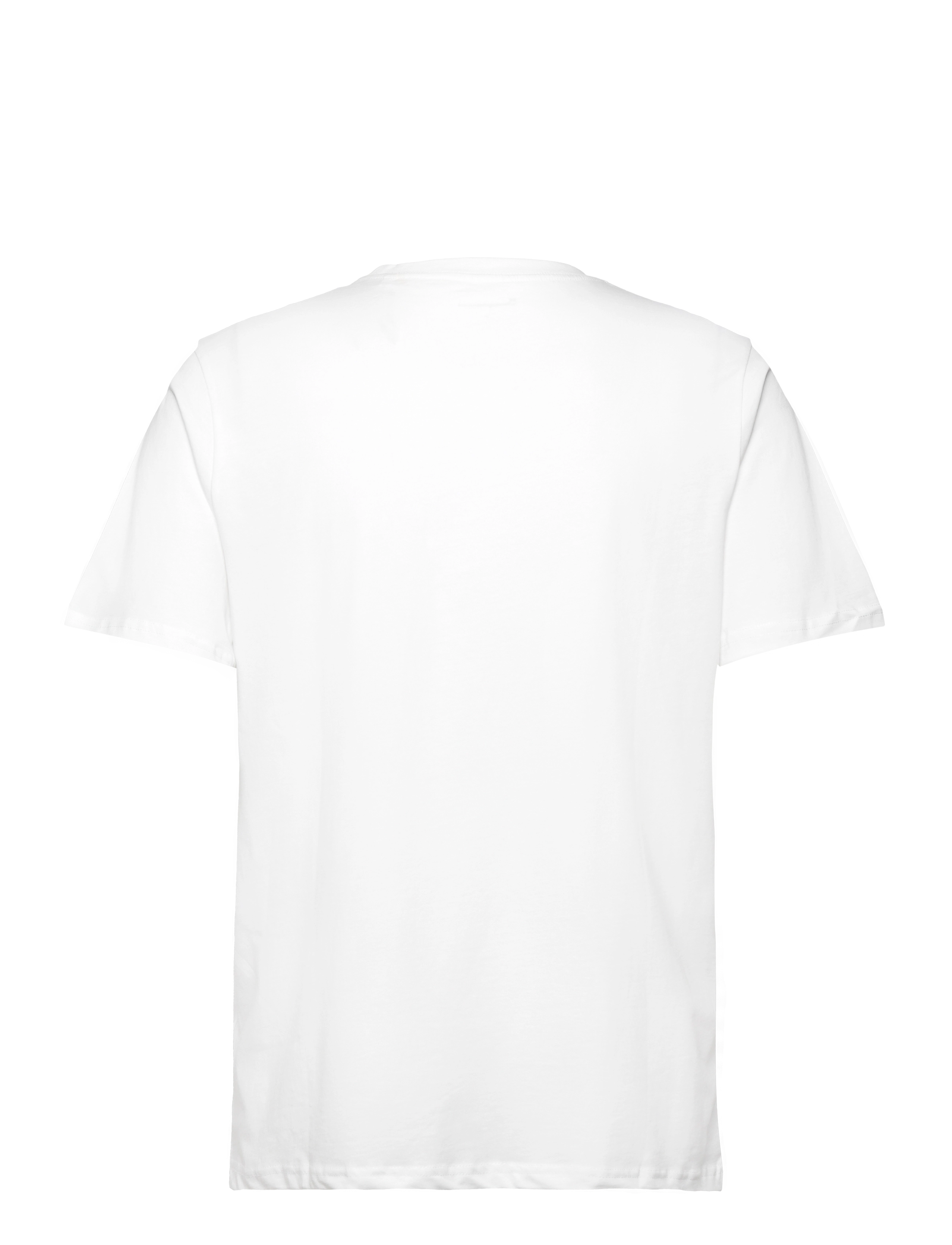 Knowledge Cotton Apparel - Regular fit owl chest print - GOTS/ - bright white - 1