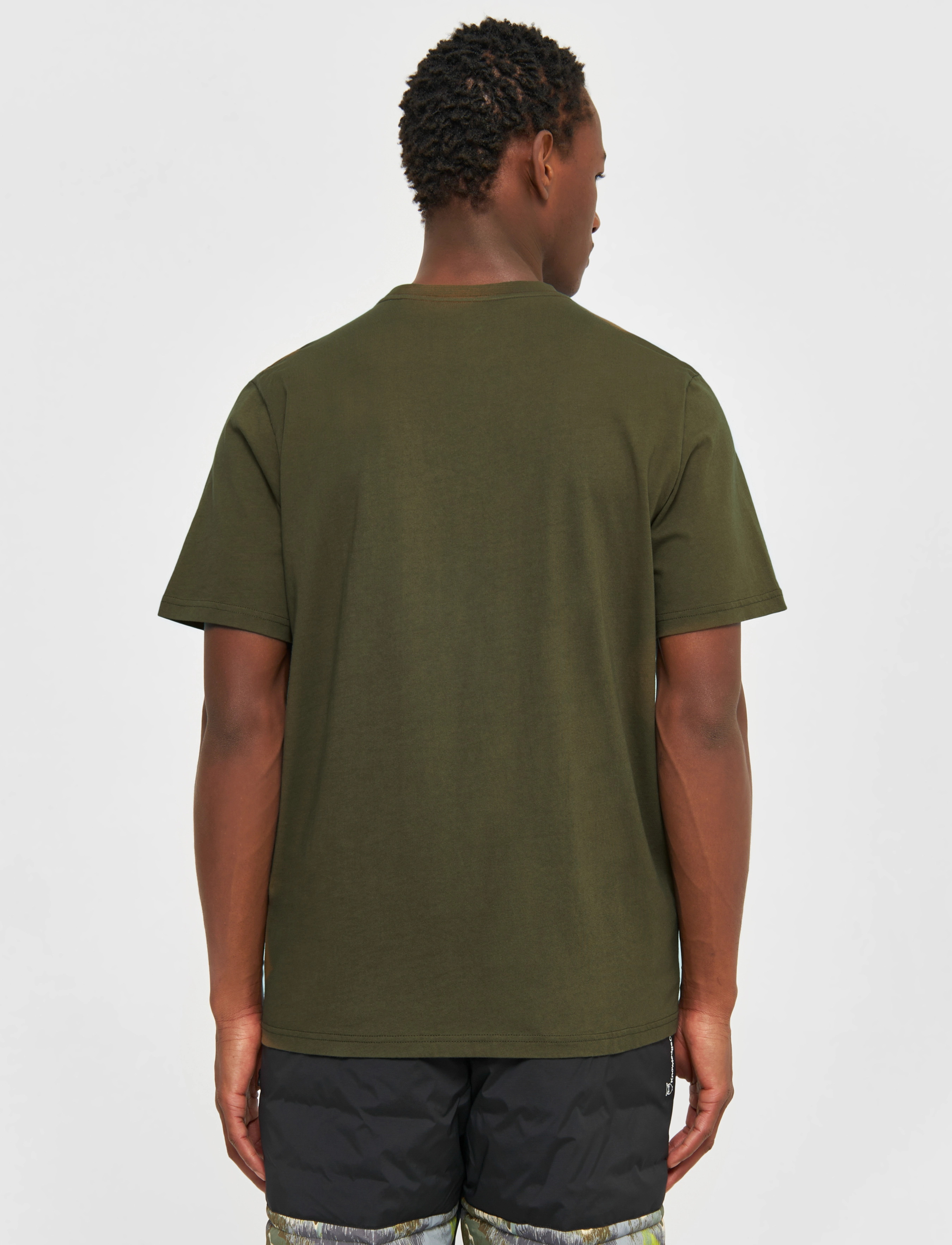 Knowledge Cotton Apparel - Regular fit owl chest print - GOTS/ - dark olive - 3
