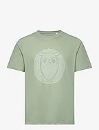 Regular fit owl chest print - GOTS/ - LILY PAD