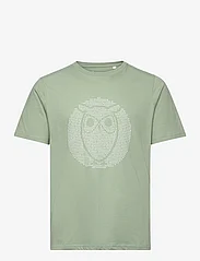 Knowledge Cotton Apparel - Regular fit owl chest print - GOTS/ - madalaimad hinnad - lily pad - 0