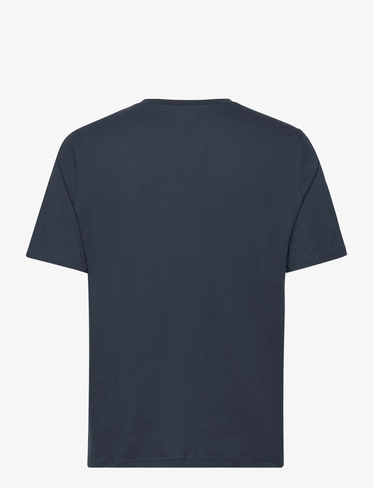 Knowledge Cotton Apparel - Regular big owl front print t-shirt - laagste prijzen - total eclipse - 1