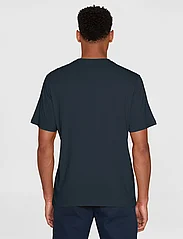 Knowledge Cotton Apparel - Regular big owl front print t-shirt - laagste prijzen - total eclipse - 3
