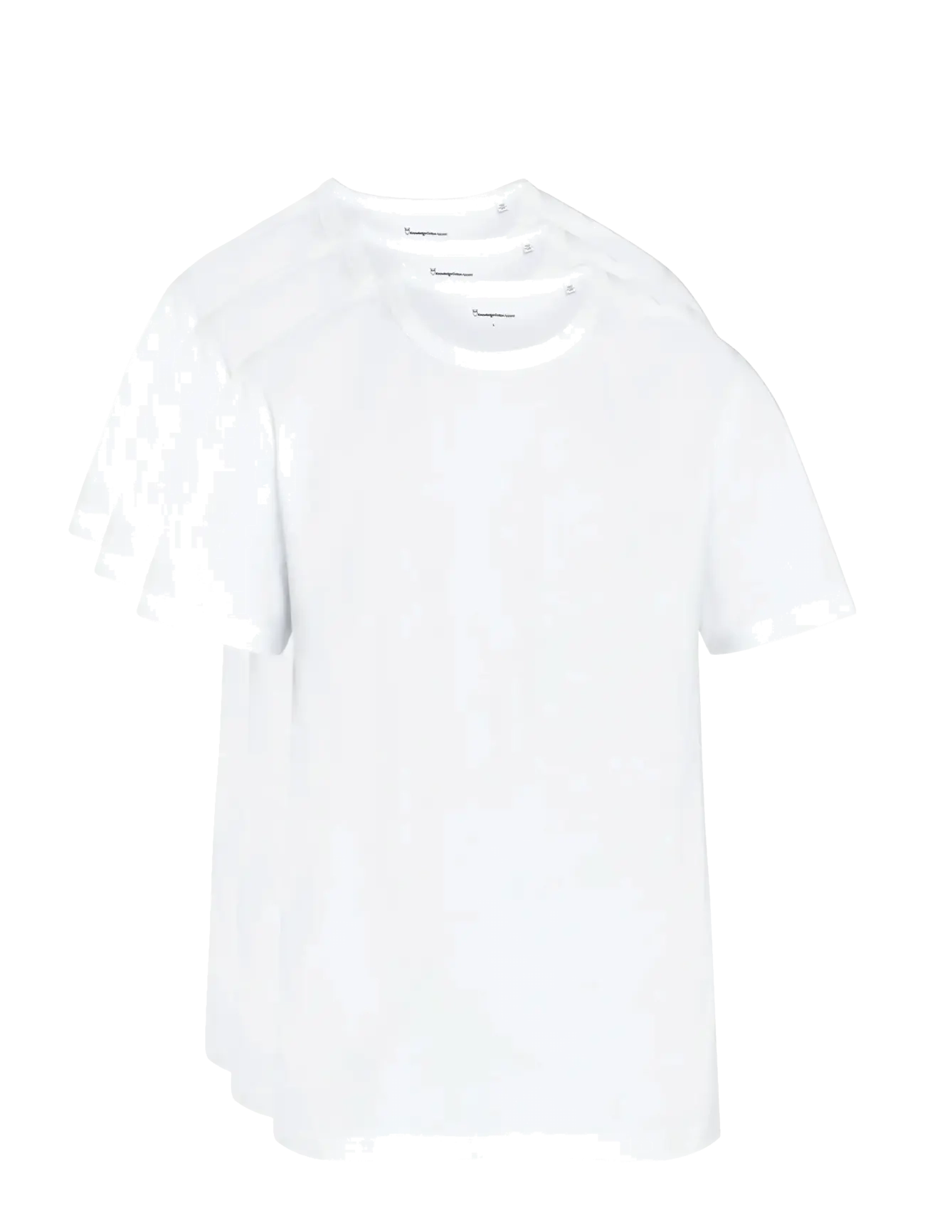 Knowledge Cotton Apparel - 3-pack core t-shirt - t-shirts im multipack - bright white - 0