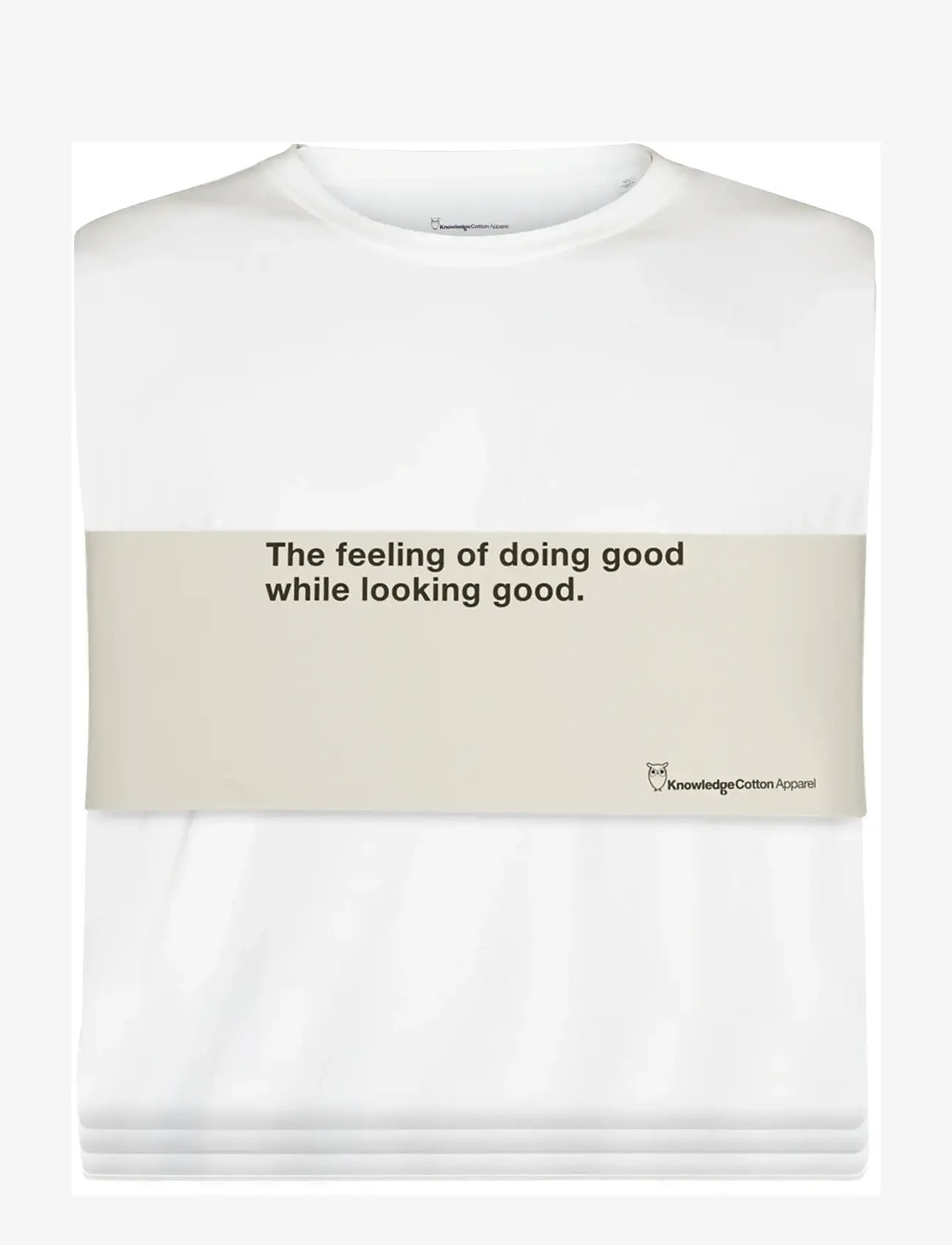 Knowledge Cotton Apparel - 3-pack t-shirt Regular - t-shirts im multipack - bright white - 1