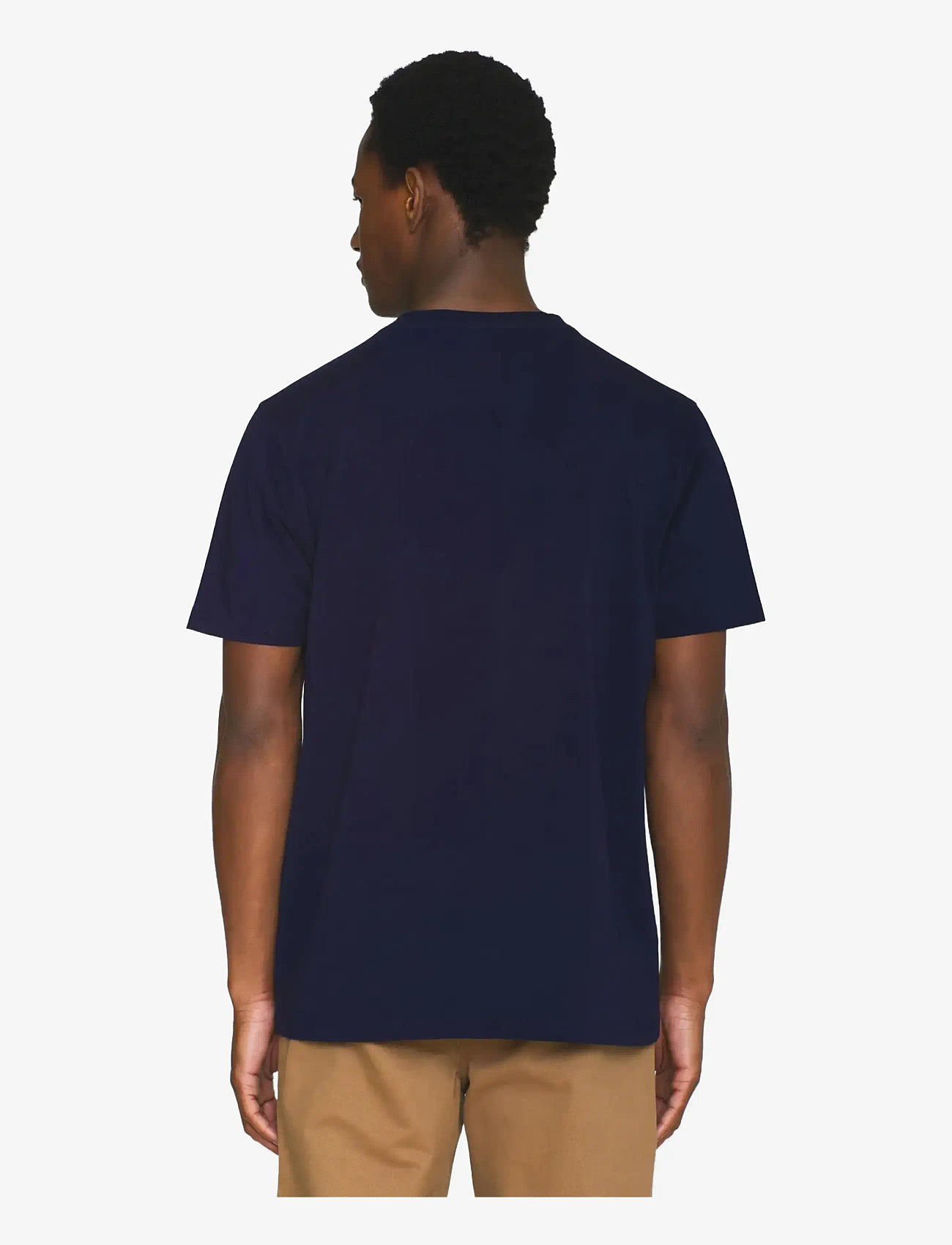 Knowledge Cotton Apparel - 3-pack t-shirt Regular - t-shirts im multipack - total eclipse - 1