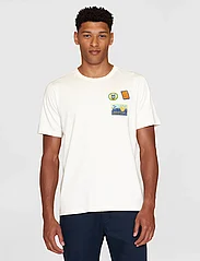 Knowledge Cotton Apparel - Regular short sleeve heavy single e - kortärmade t-shirts - egret - 2