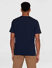 Knowledge Cotton Apparel - Regular short sleeve heavy single e - short-sleeved t-shirts - night sky - 3