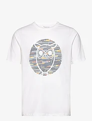 Knowledge Cotton Apparel - Regular short sleeve heavy single o - t-shirts à manches courtes - bright white - 1