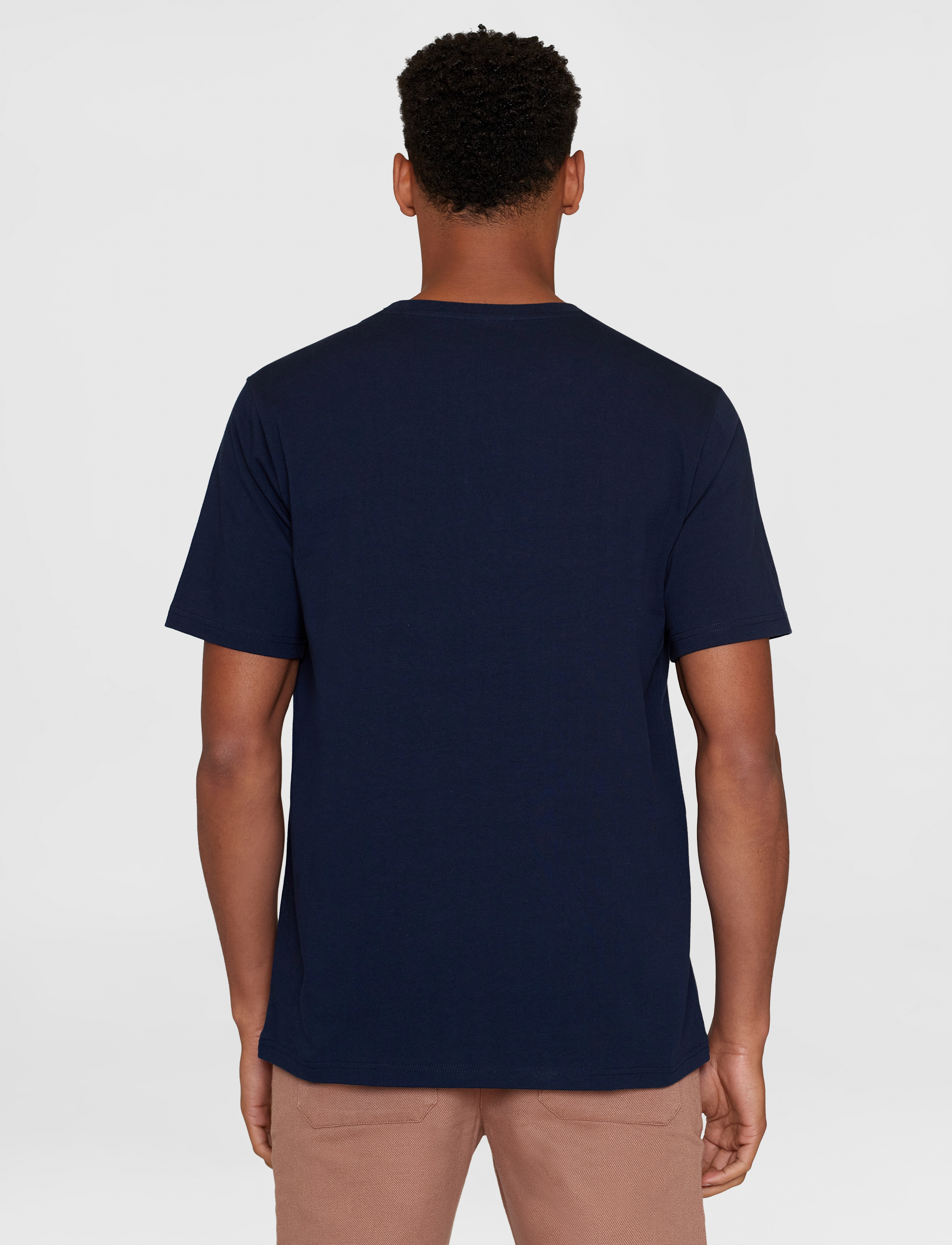 Knowledge Cotton Apparel - Regular short sleeve heavy single o - night sky - 3