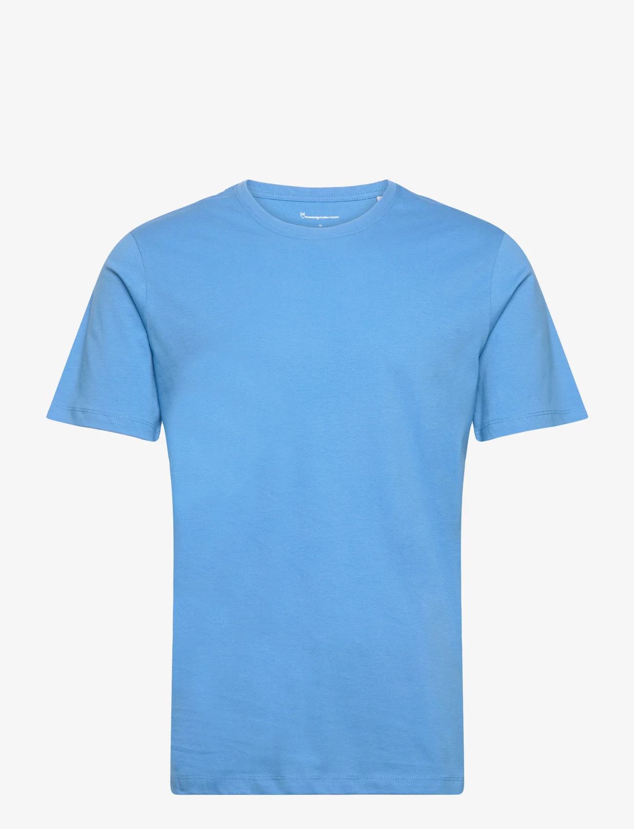 Knowledge Cotton Apparel - AGNAR basic t-shirt - Regenerative - t-shirts - azure blue - 0
