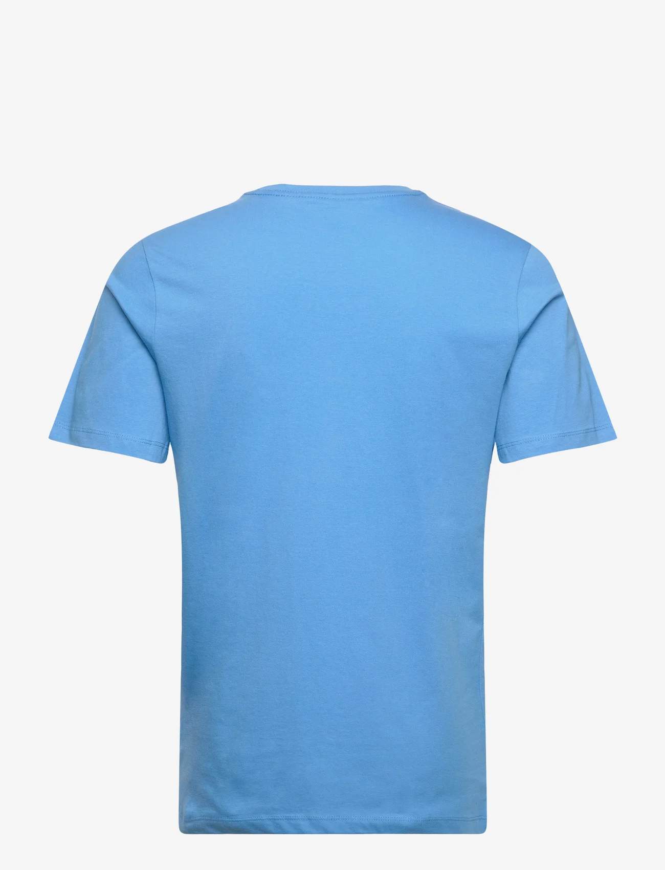 Knowledge Cotton Apparel - AGNAR basic t-shirt - Regenerative - alhaisimmat hinnat - azure blue - 1