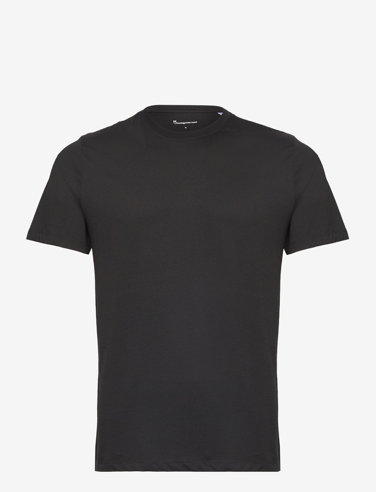 Knowledge Cotton Apparel - Basic t-shirt - kortærmede t-shirts - black jet - 1