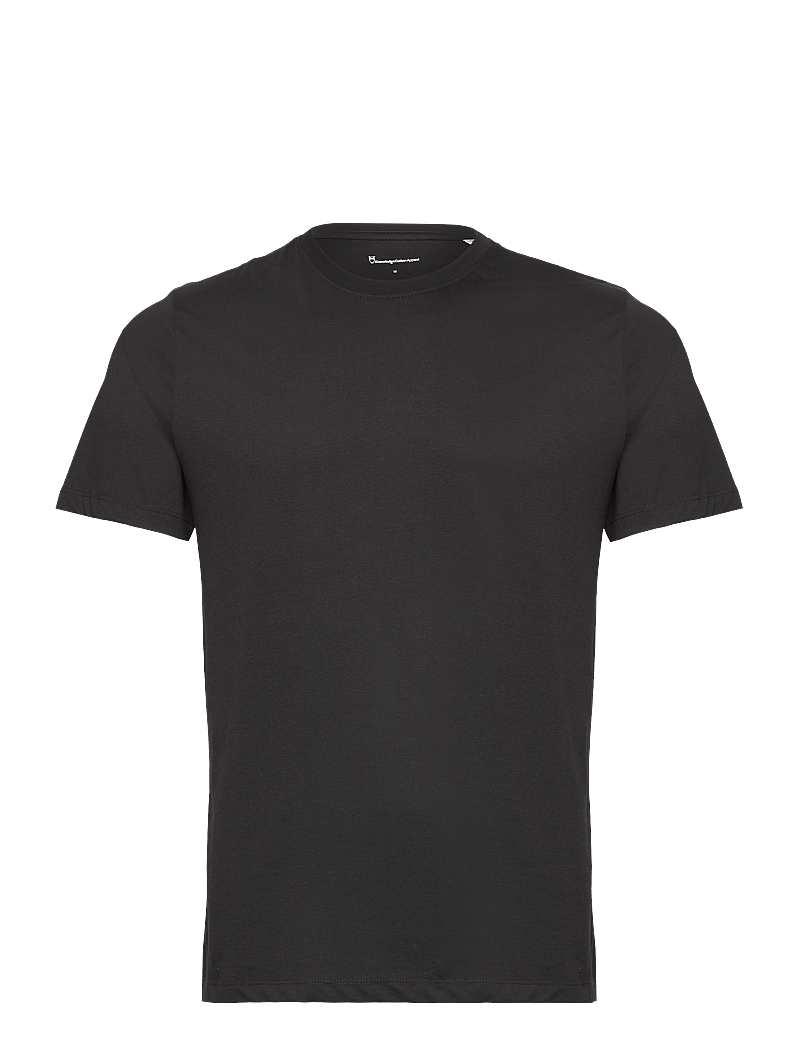 Knowledge Cotton Apparel - Basic t-shirt - kortærmede t-shirts - black jet - 1