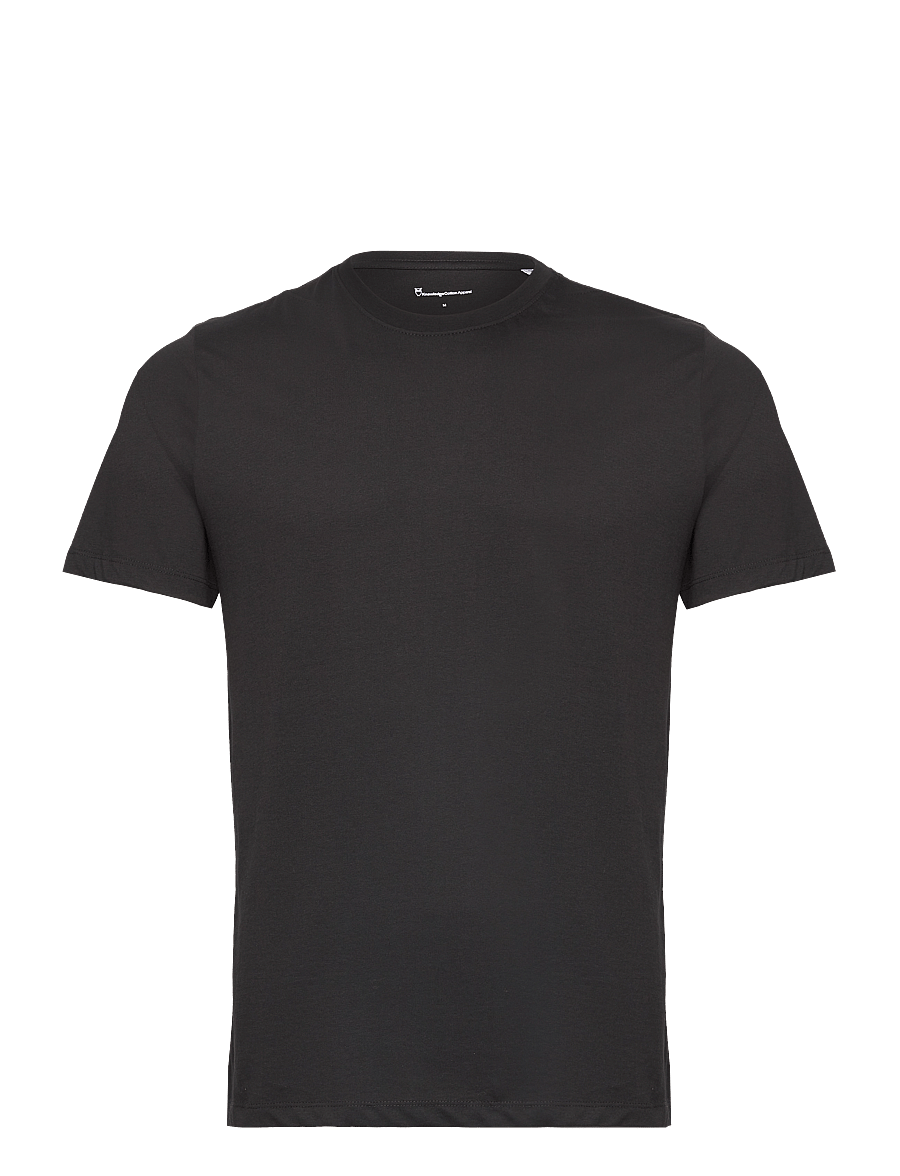 Knowledge Cotton Apparel - Basic core t-shirt - kurzärmelig - black jet - 1