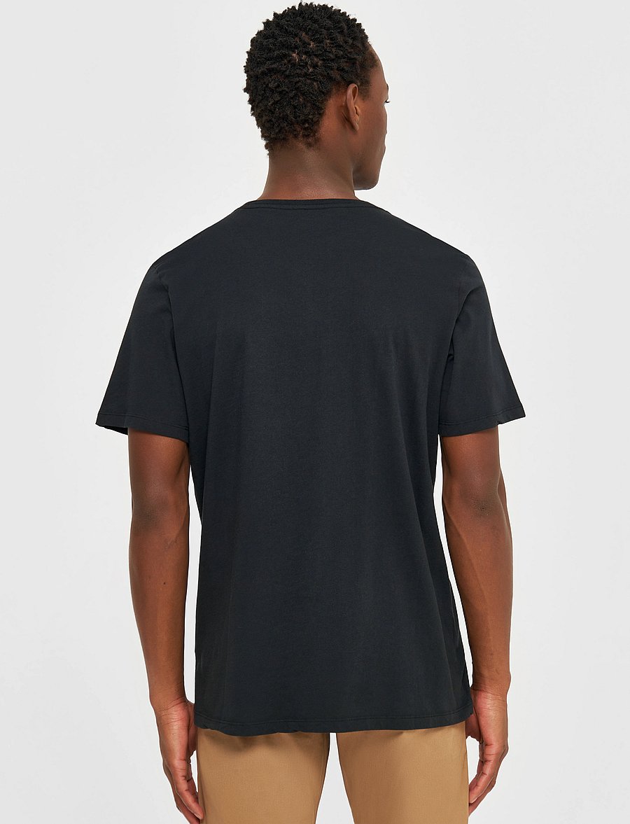 Knowledge Cotton Apparel - Basic core t-shirt - kurzärmelig - black jet - 3