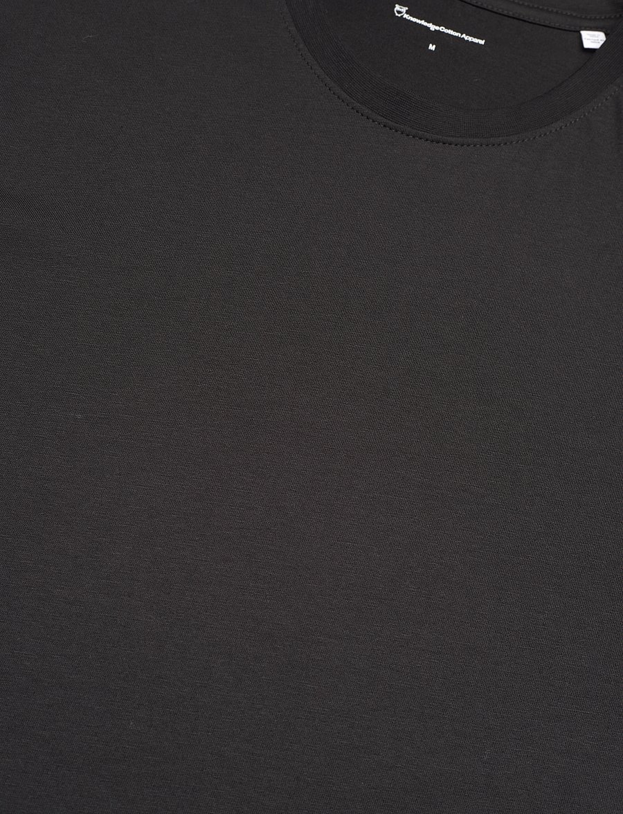 Knowledge Cotton Apparel - Basic core t-shirt - kurzärmelig - black jet - 5