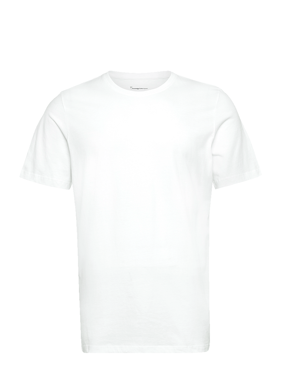 Knowledge Cotton Apparel - Basic core t-shirt - krótki rękaw - bright white - 0