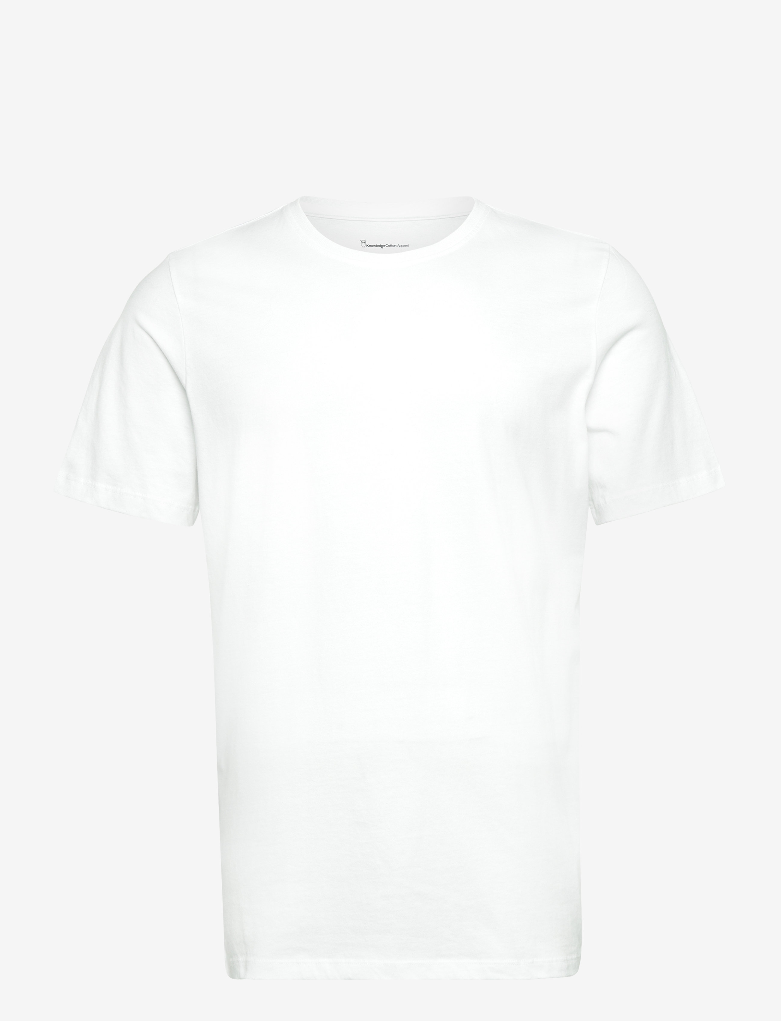 Knowledge Cotton Apparel AGNAR basic t-shirt - Regenerative - Kleidung - BRIGHT WHITE / white