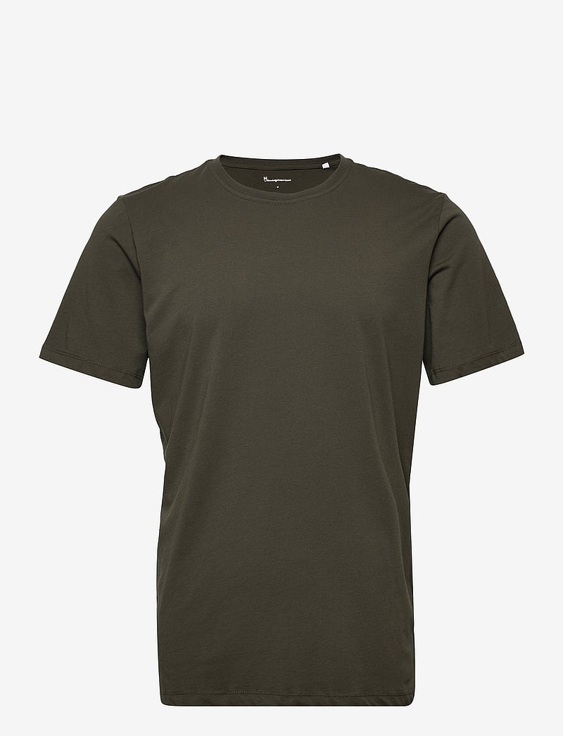 Knowledge Cotton Apparel - Basic t-shirt - GOTS/Vegan - forrest night - 1