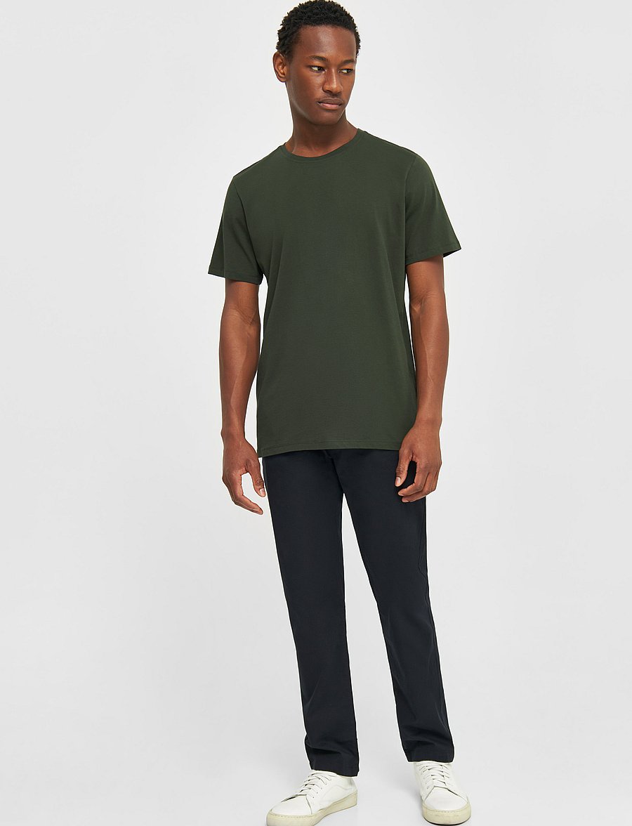 Knowledge Cotton Apparel - Basic t-shirt - GOTS/Vegan - forrest night - 0