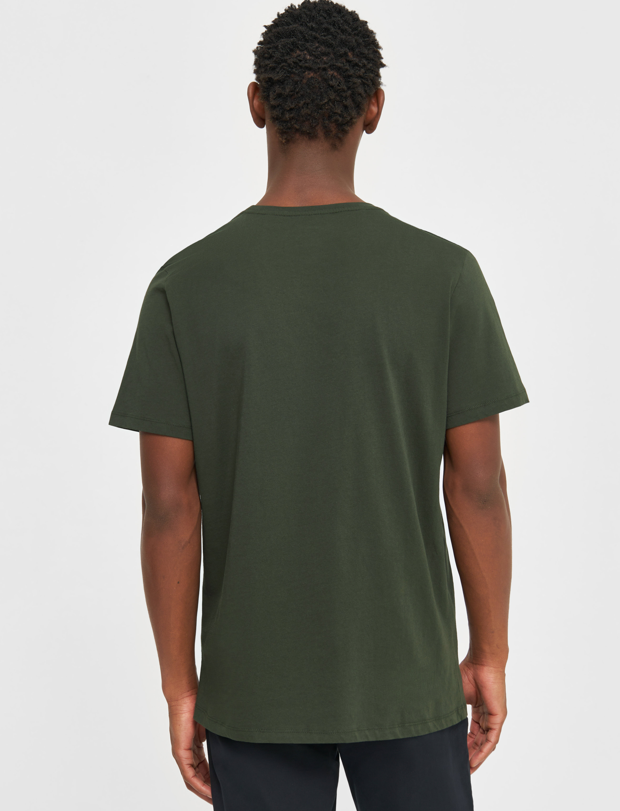 Knowledge Cotton Apparel - Basic t-shirt - GOTS/Vegan - forrest night - 3