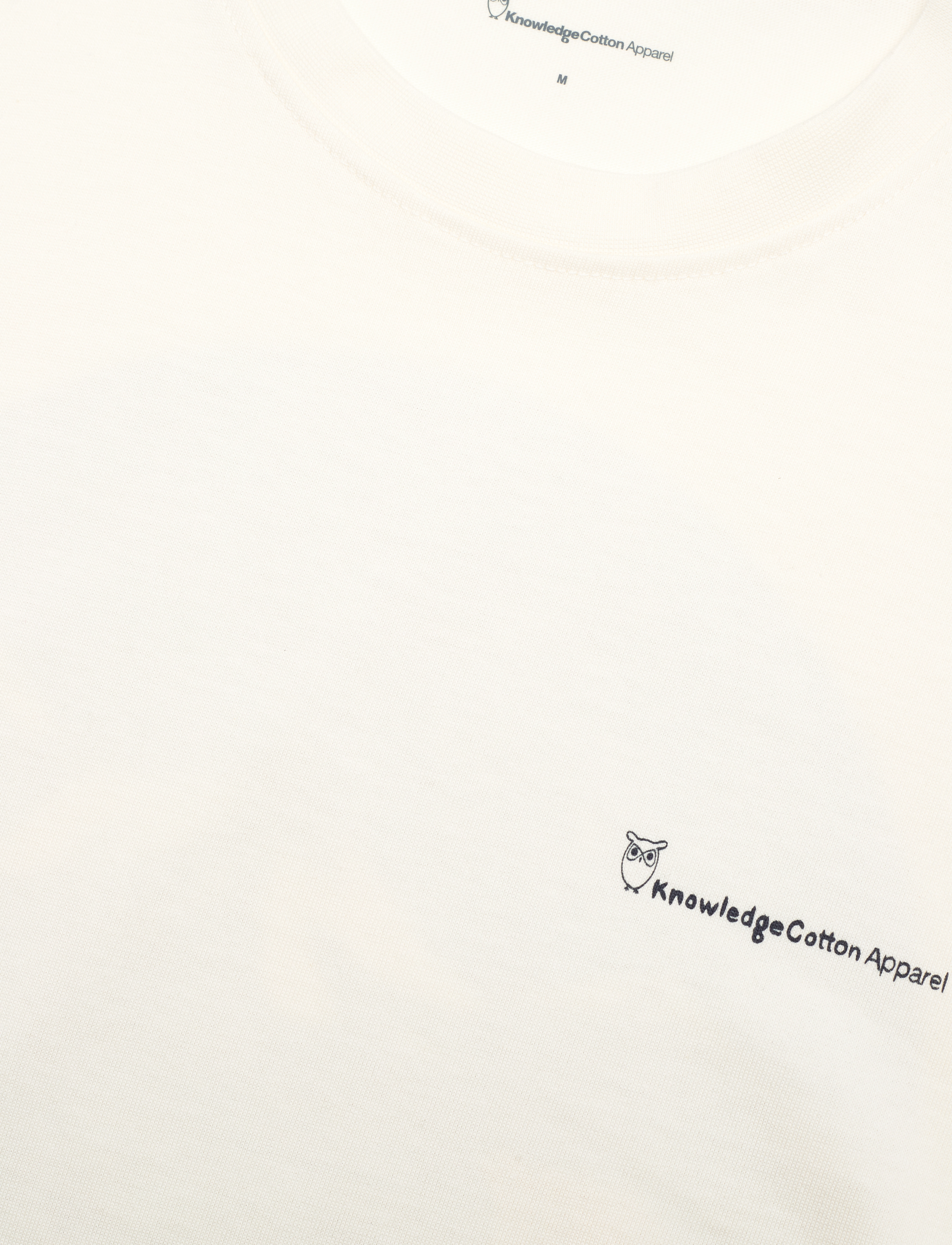 Knowledge Cotton Apparel - Regular fit chill camp back print t - egret - 2