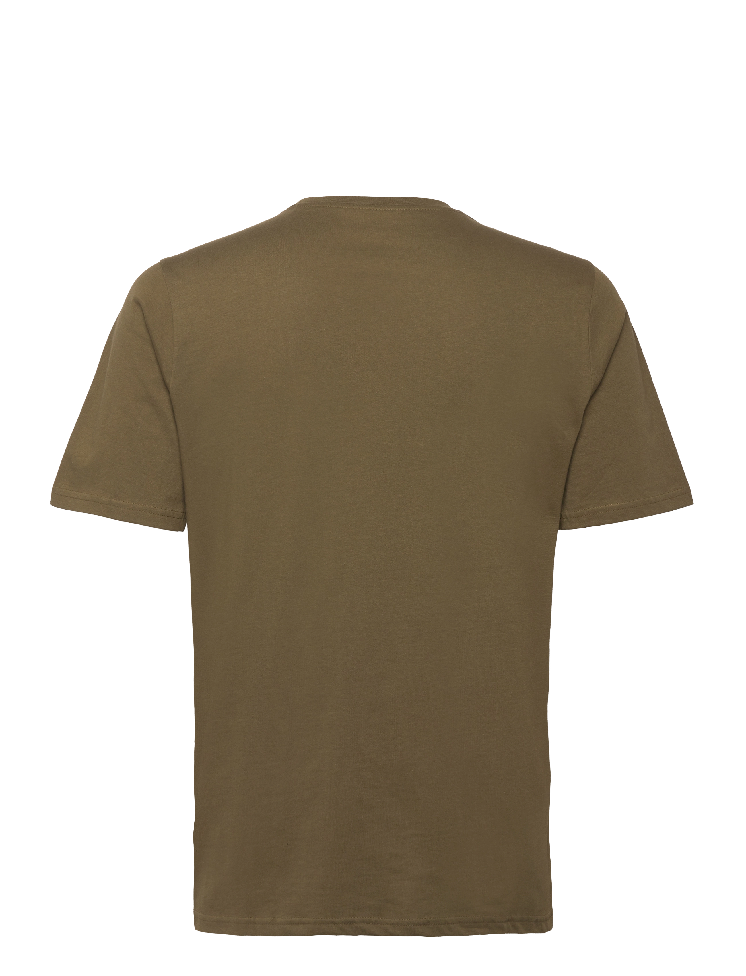 Knowledge Cotton Apparel - Regular fit mountain t-shirt - Rege - dark olive - 1