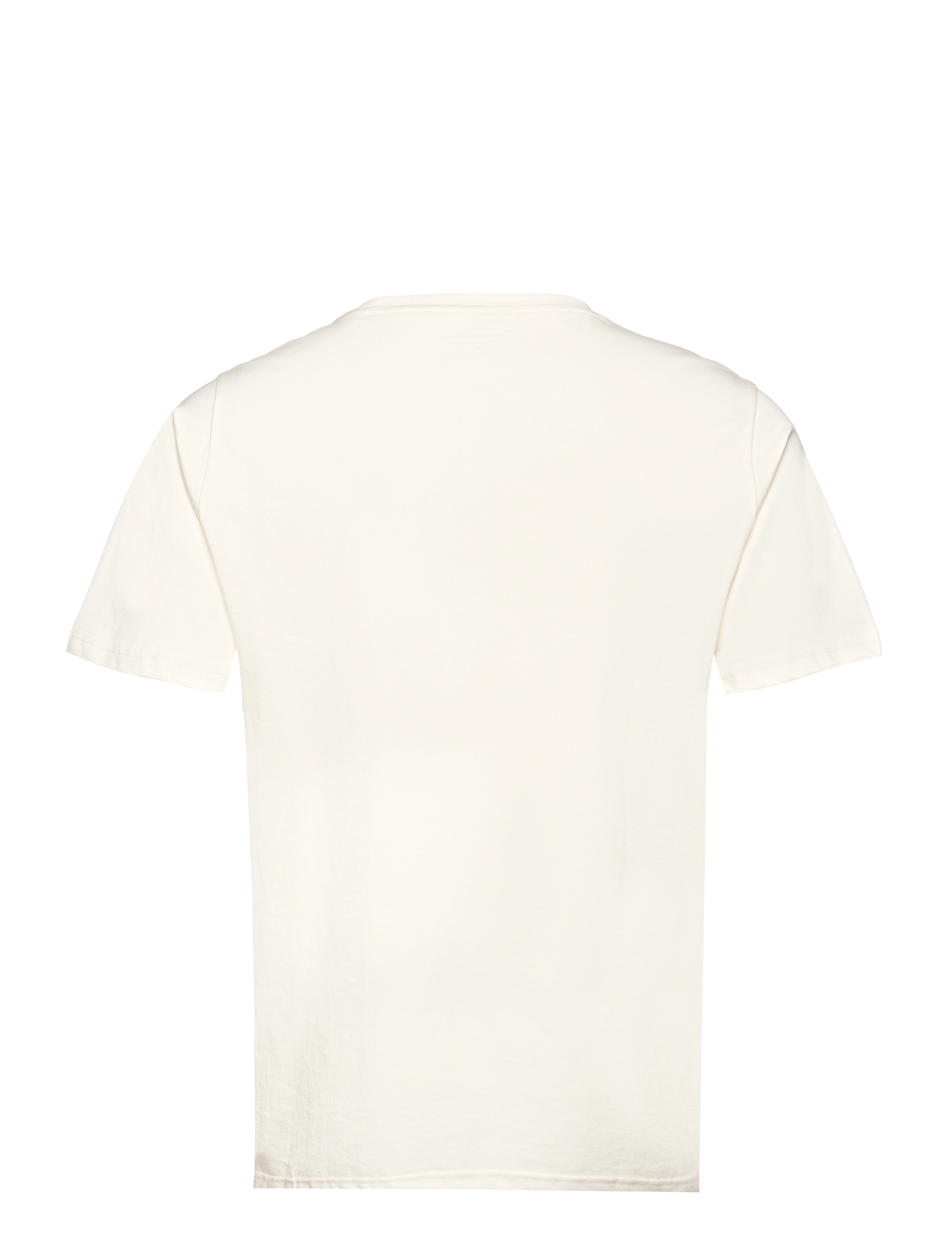 Knowledge Cotton Apparel - Regular fit owl trip chest print t- - egret - 1