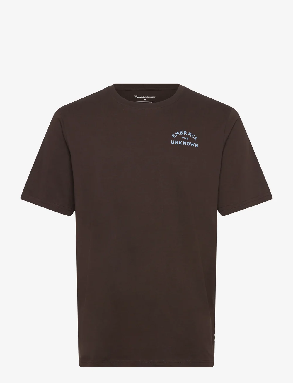 Knowledge Cotton Apparel - Regenerative Organic Cotton Back Pr - kurzärmelig - chocolate torte - 0