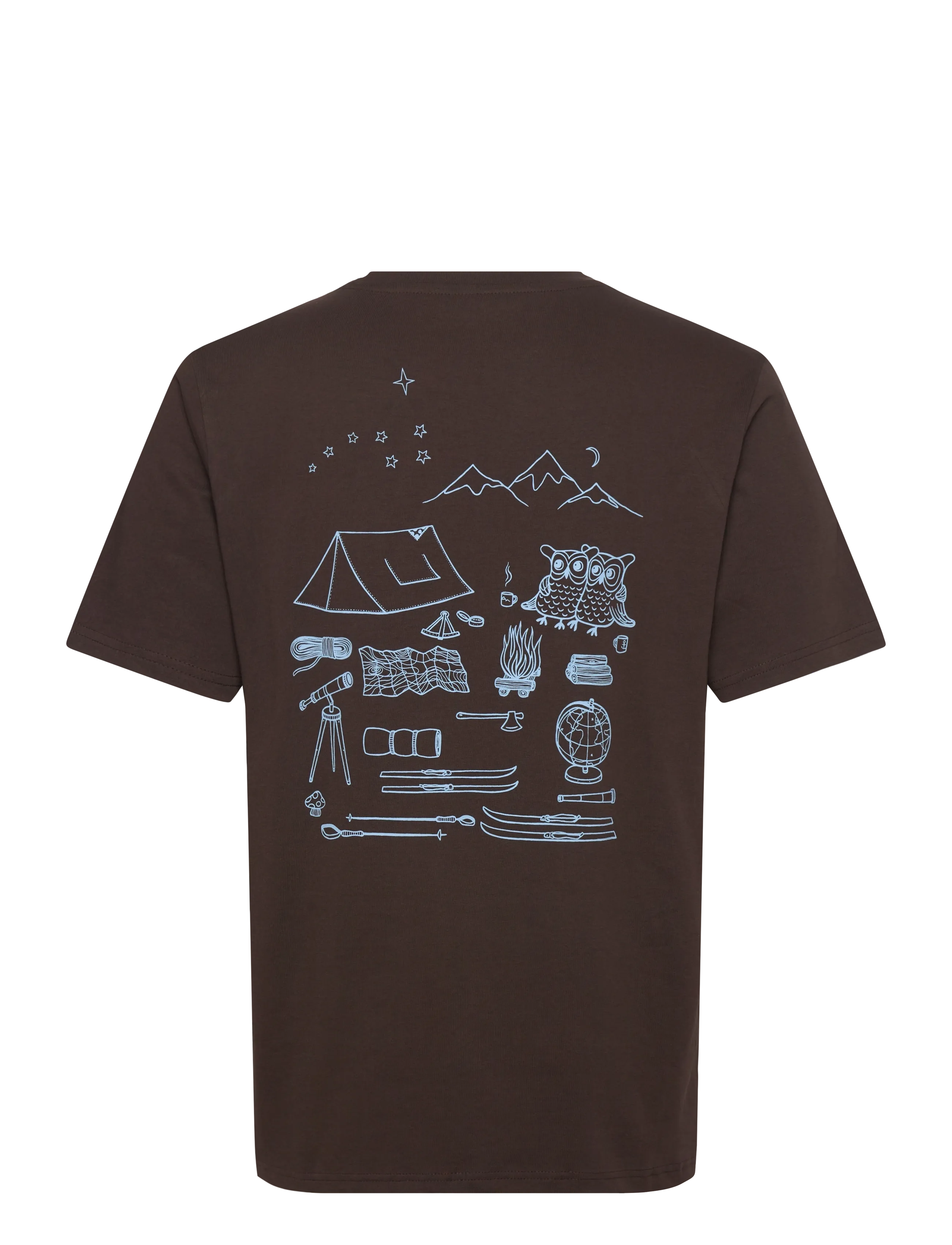 Knowledge Cotton Apparel - Regenerative Organic Cotton Back Pr - chocolate torte - 1