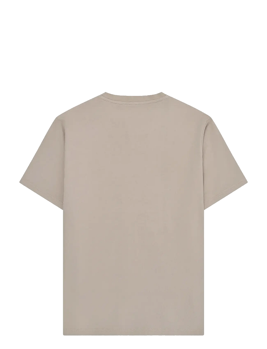 Knowledge Cotton Apparel - Chest print t-shirt - kurzärmelig - light feather gray - 1
