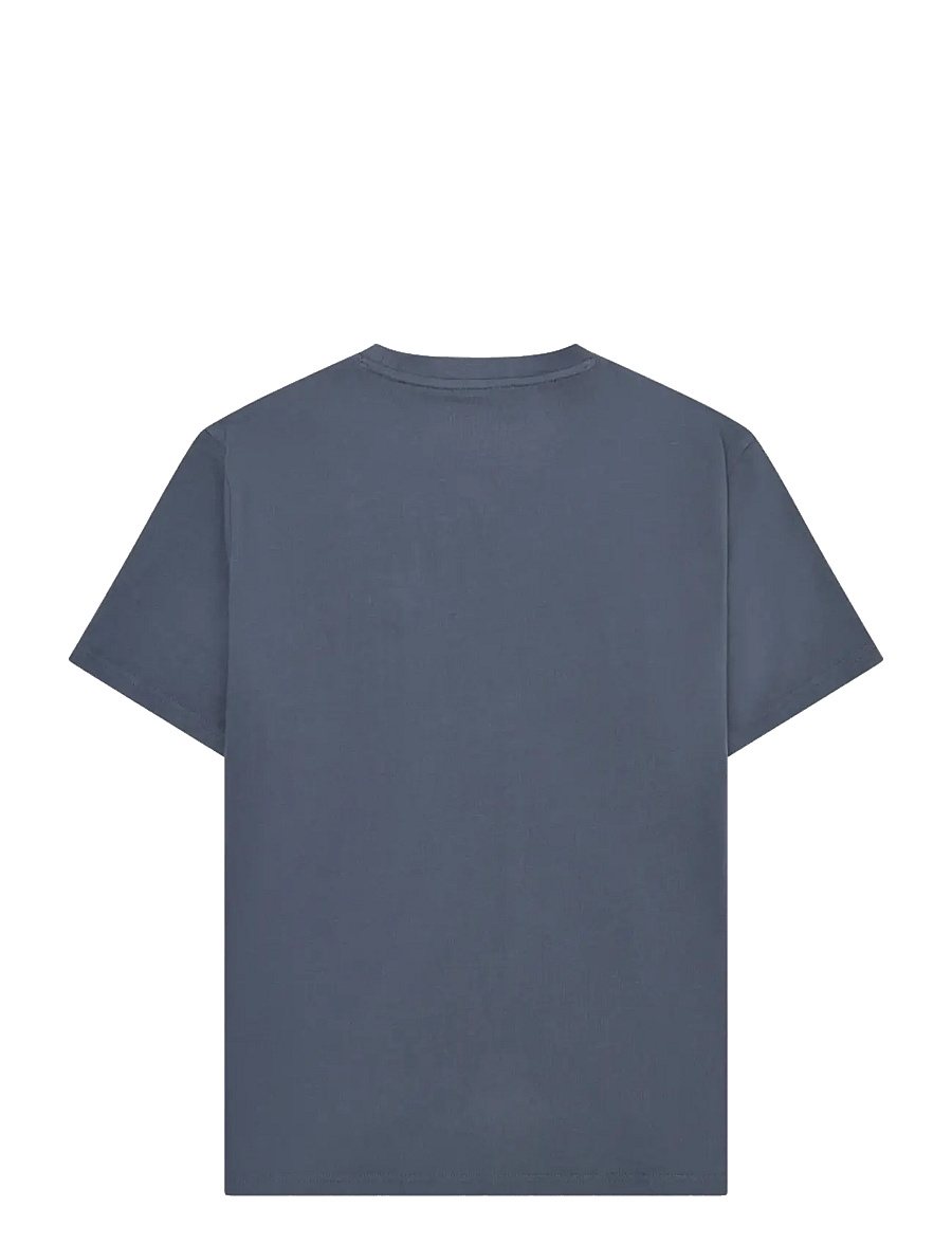 Knowledge Cotton Apparel - Chest print t-shirt - kurzärmelig - vintage indigo - 1