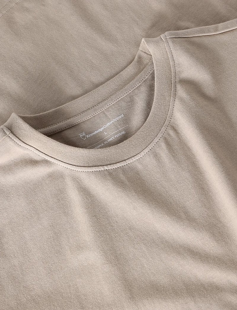 Knowledge Cotton Apparel - Back print t-shirt - kurzärmelig - light feather gray - 2