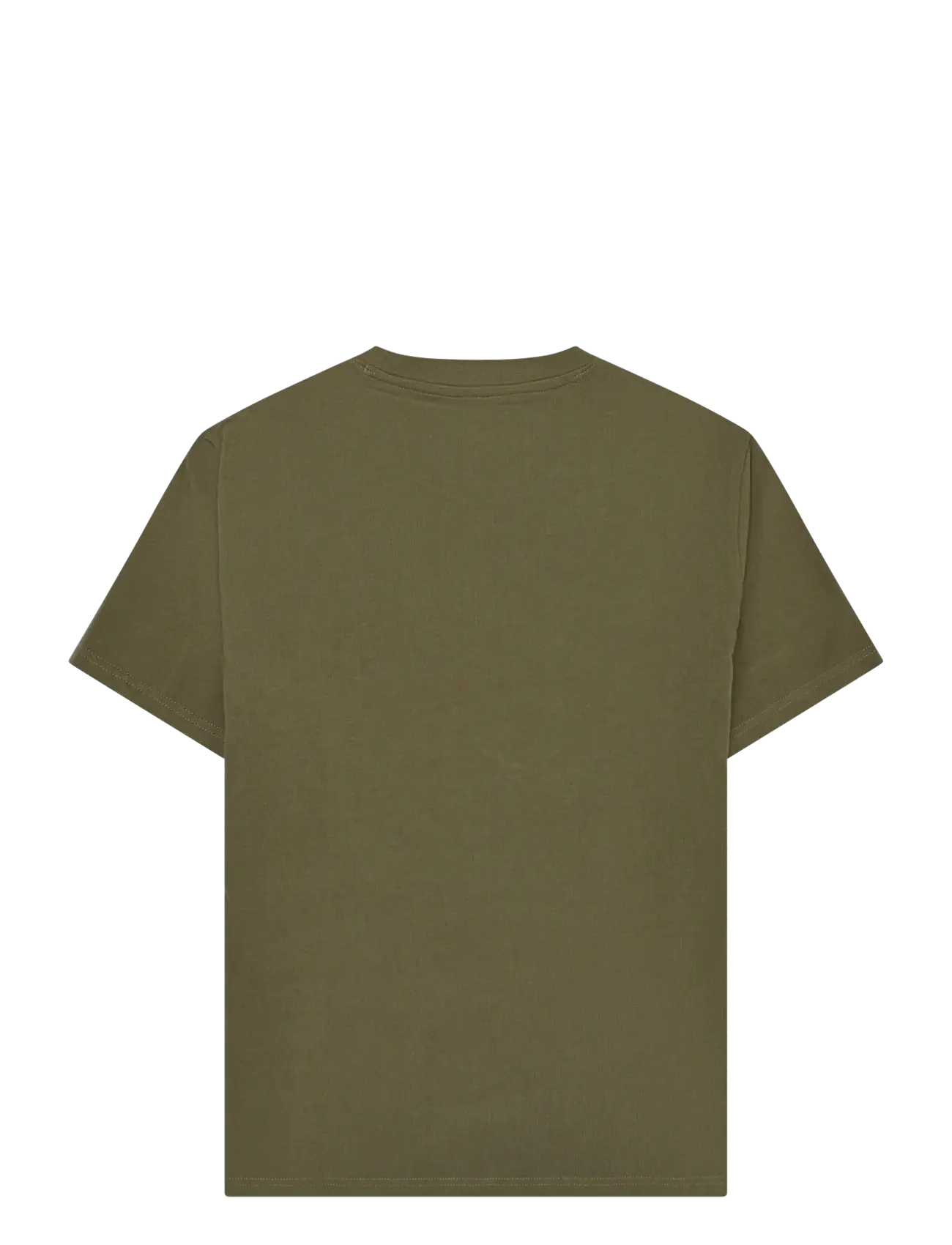 Knowledge Cotton Apparel - Chest print t-shirt - kortærmede t-shirts - burned olive - 1