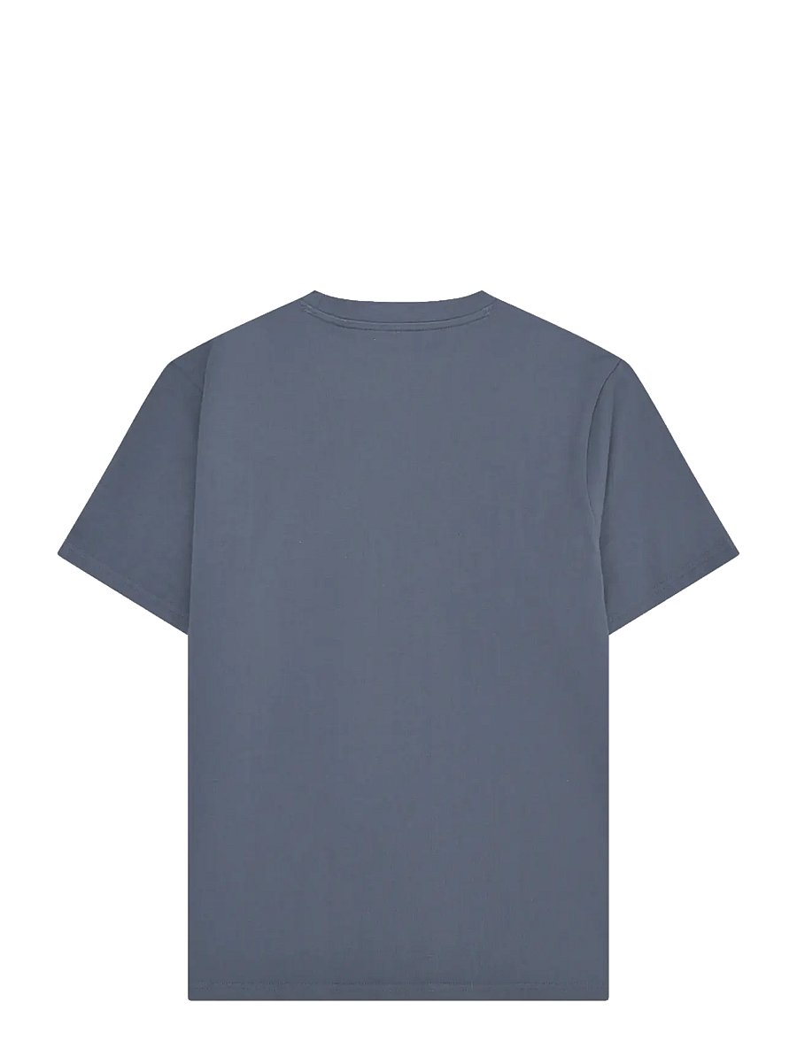 Knowledge Cotton Apparel - Chest print t-shirt - kurzärmelig - vintage indigo - 1