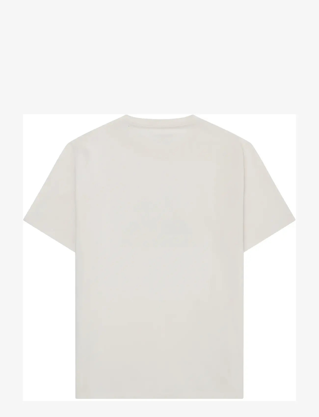 Knowledge Cotton Apparel - Front print t-shirt - kortærmede t-shirts - egret - 1